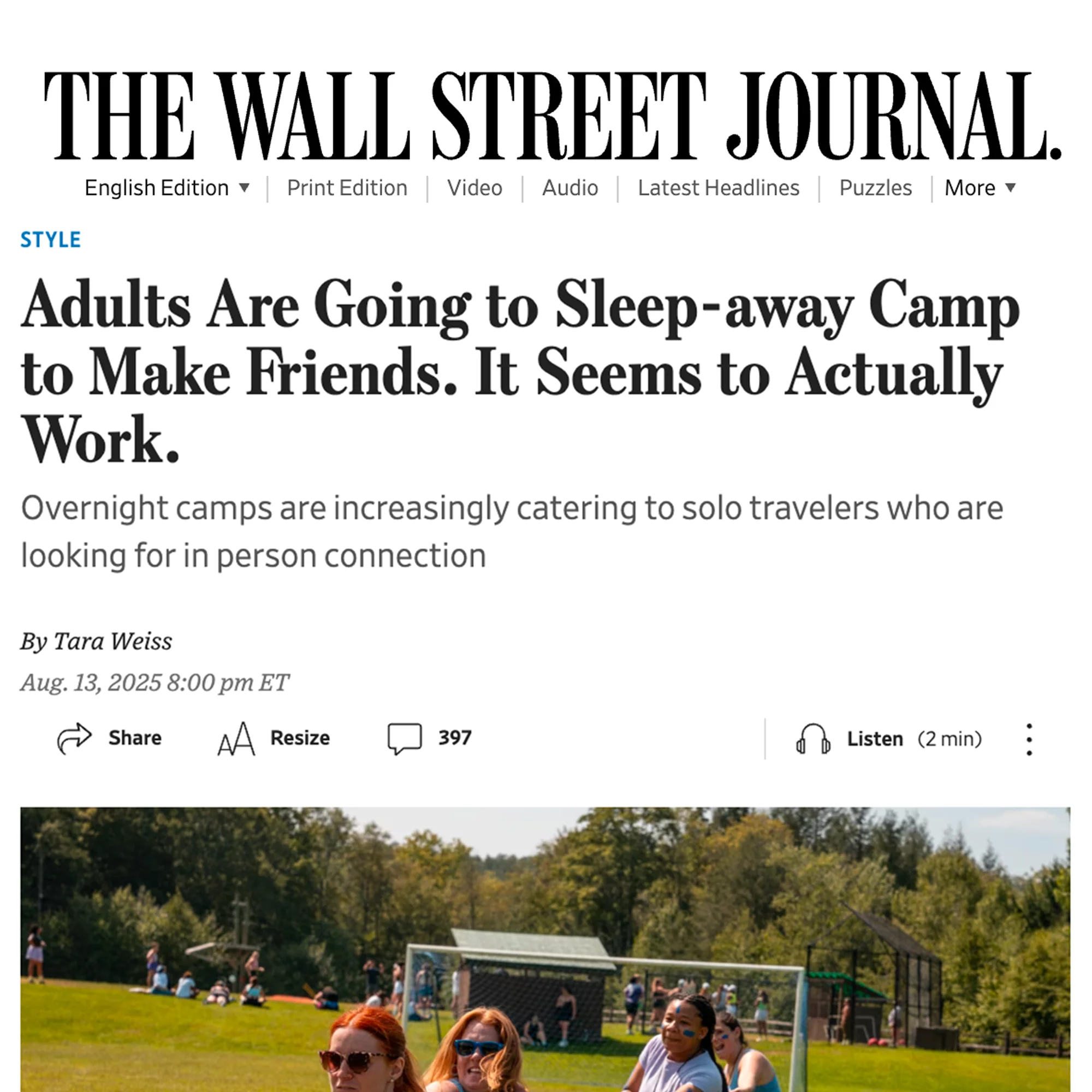 Your Ultimate Adult Summer Camp